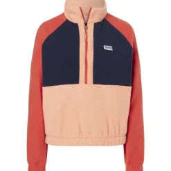 Wm's Retro Rocklin 1/2 Zip Fresh Apricot/Arctic Navy/Ginger Bl