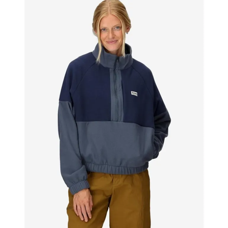 Wm's Retro Rocklin 1/2 Zip Thunderhead/Arctic Navy