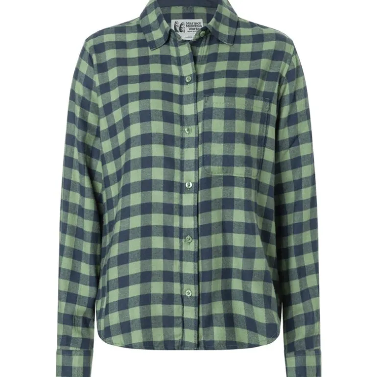 Wm's Rush Creek Lightweight Flannel LS Agate Green