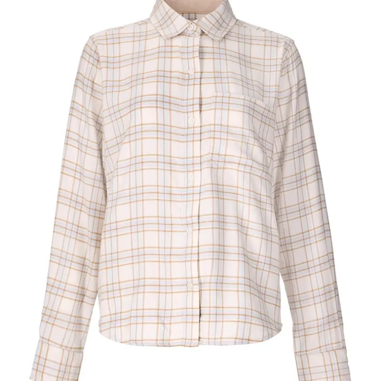 Wm's Rush Creek Lightweight Flannel LS Pearl