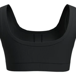 Women Merino Blend Rib Lotus Bra Black