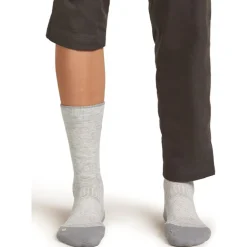 Women Merino Hike+ Light Crew Blizzard Hthr/Alloy