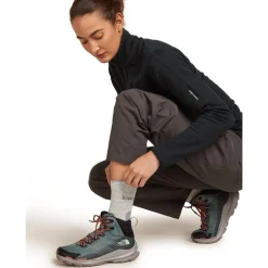 Women Merino Hike+ Light Crew Blizzard Hthr/Alloy