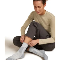 Women Merino Hike+ Medium Crew Blizzard Hthr/Alloy