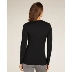 Women Merino 200 Oasis LS Crewe Black