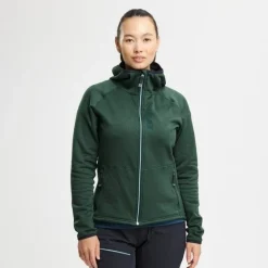 Women's Skiers Fleece Hood Wildwood Green