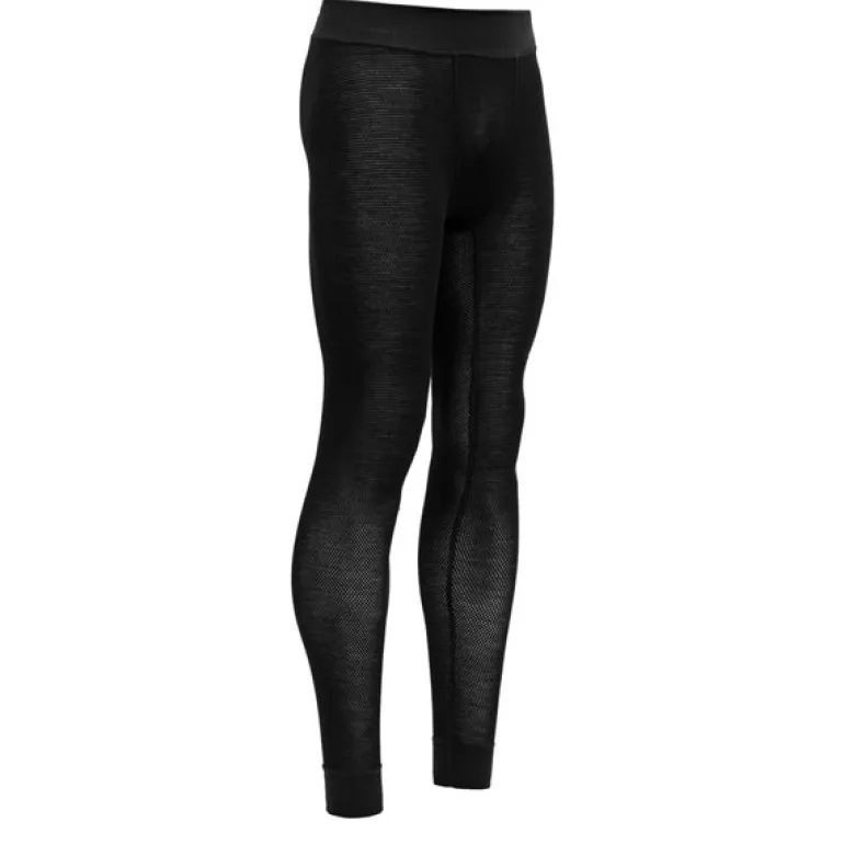 Wool Mesh Man Long Johns Caviar
