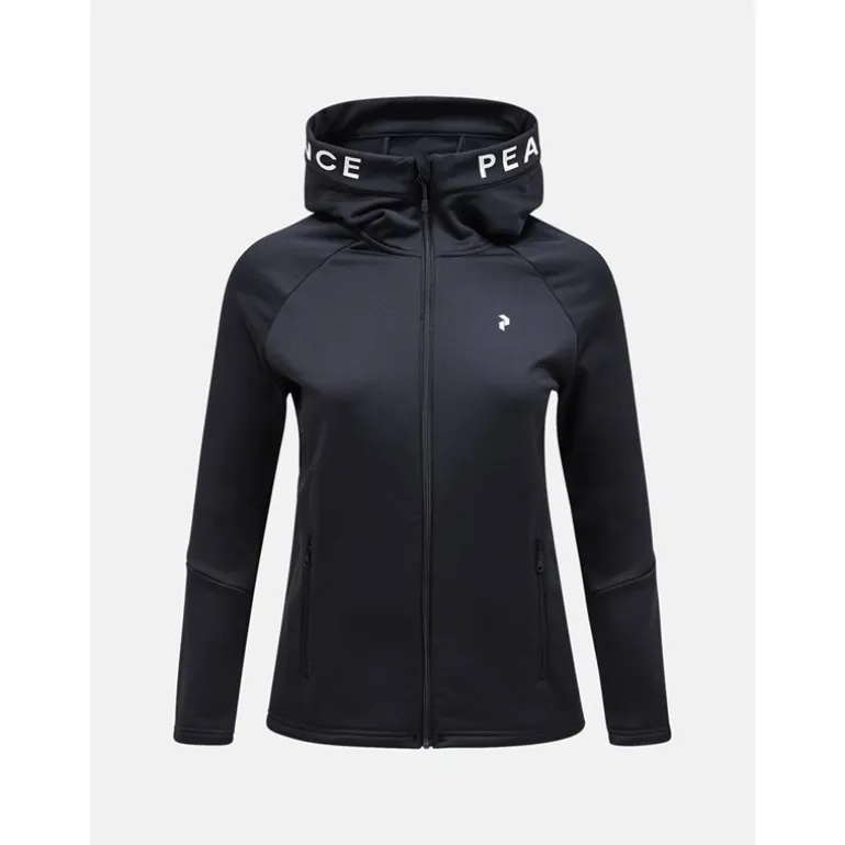 W Rider Zip Hood Black/Black