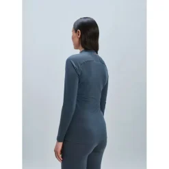 W's Layer Merino Mock Neck Jersey Sylvanite Grey
